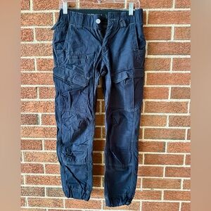 Utility Cargo Jogger Pants - Dark Blue/Black